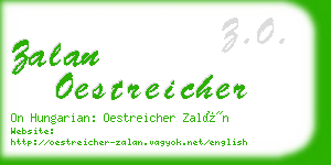 zalan oestreicher business card